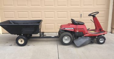 Honda HT R 3009 Riding Lawn Mower. 1 375x195 Used Honda HTR 3009 Riding Lawn Mower with Dump Trailer for Sale