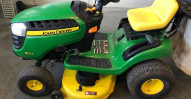 John Deere E110 2018 1 375x195 John Deere E110 2018 Riding Lawn Mower for Sale