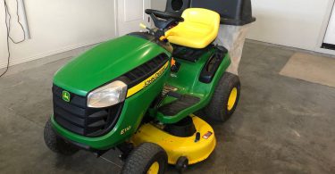 John Deere E110 2018 2 375x195 John Deere E110 2018 Riding Lawn Mower for Sale