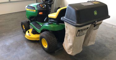John Deere E110 2018 4 375x195 John Deere E110 2018 Riding Lawn Mower for Sale