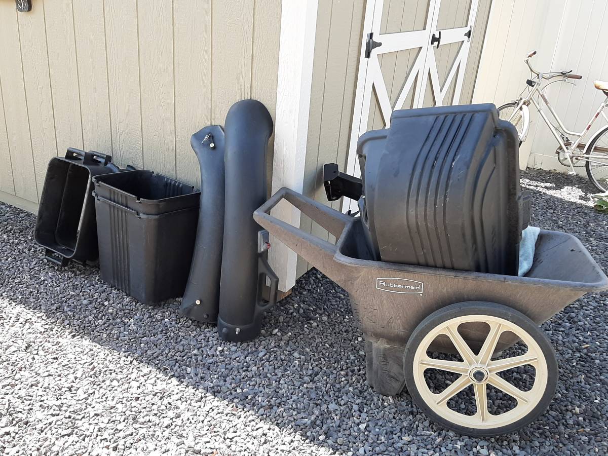 Used Craftsman Riding Lawn Mower Double Basket Grass Catcher - RonMowers