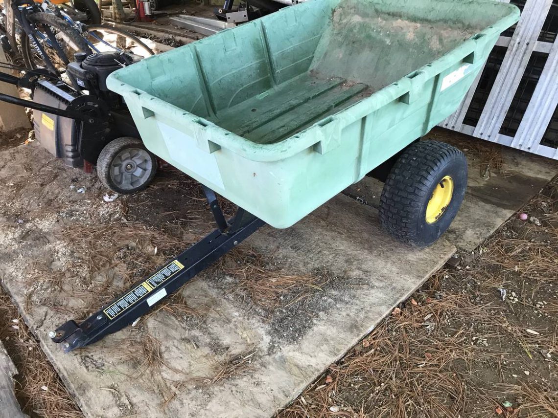 John Deere 10P Lawn Garden Trailer Dump Cart RonMowers