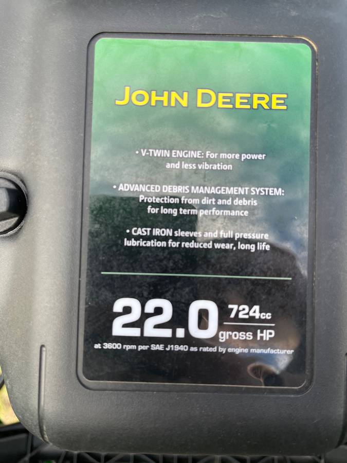 01111 hZ3rNYyKEhpz 0wF0Hy 1200x900 Like New 2020 John Deere E140 Riding Lawn canopy included