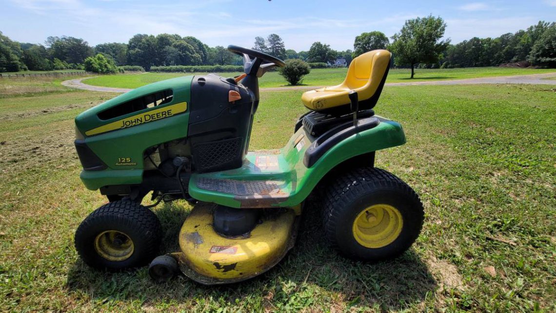 John Deere 125 automatic riding lawn mower for sale RonMowers John Deere 125 automatic riding lawn mower for sale RonMowers