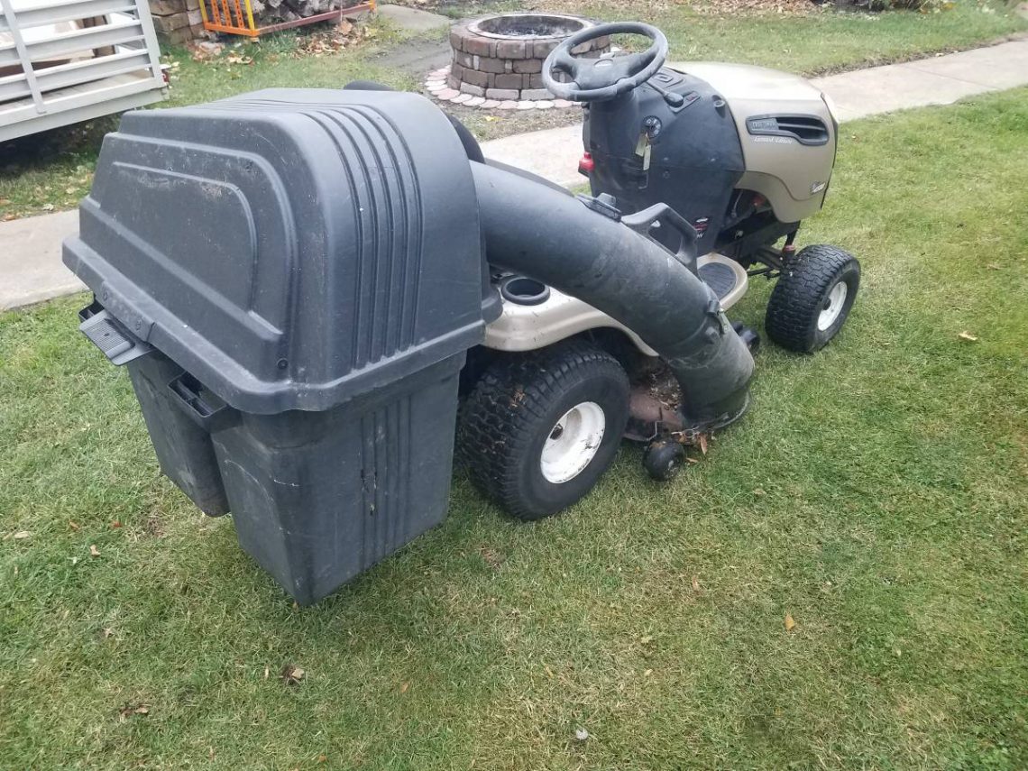 Craftsman YS4500 riding lawn mower with bagger RonMowers