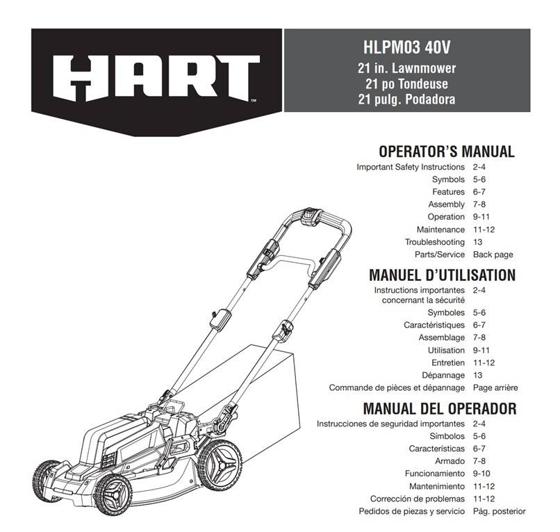 00r0r dNg5FsK699rz 0d00cl 1200x900 Unused Hart 21 Inch HLPM03 40V Self Propelled Electric Lawnmower