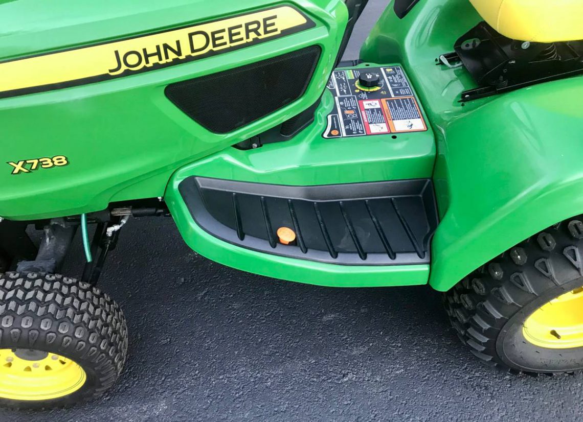 John Deer X738 HST 4X4 Signature Series Lawn and Garden Tractor 54” Mid Mount Mower RonMowers