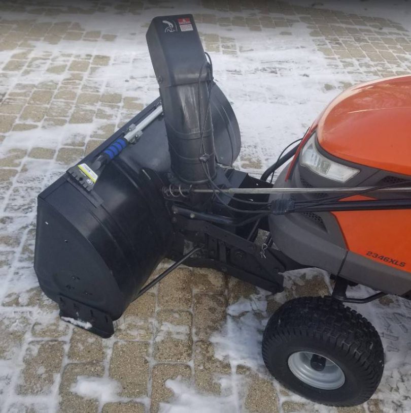 01010 e1LfHfTqOZKz 0dQ0dT 1200x900 810x813 Husqvarna 42 Two Stage Snow Blower Front Mounted Attachment for Riding Mower