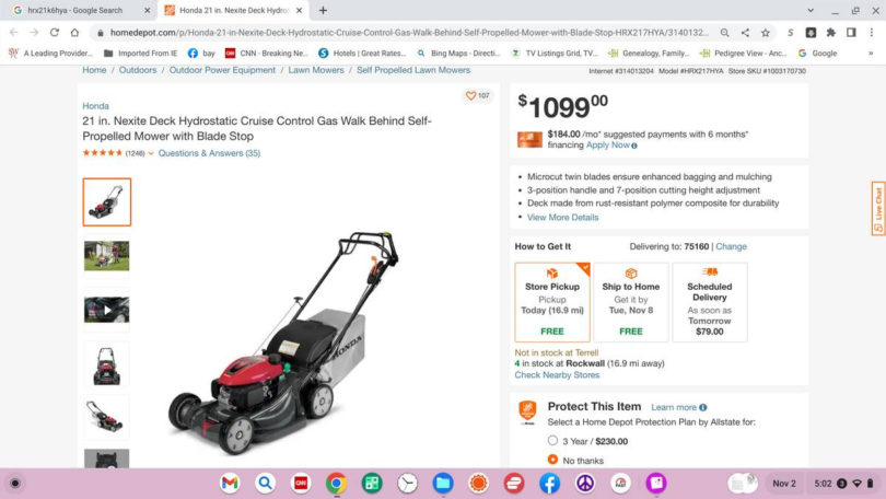 C8B2E993 218F 43D8 B522 427665596641 810x456 Like New HONDA 4 in 1 Versamow HRX217K6HYA Hydrostatic Lawn Mower