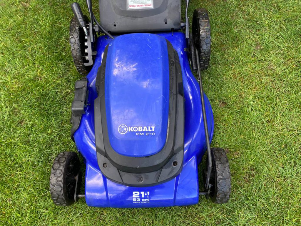 Kobalt KM210 21" Corded Electric Lawn Mower with Rear Bag RonMowers