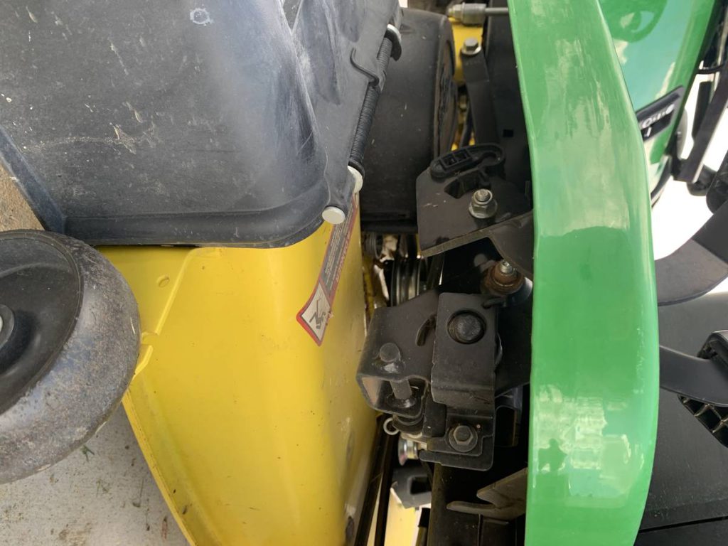 Very low hours 2018 John Deere e120 riding mower for sale - RonMowers