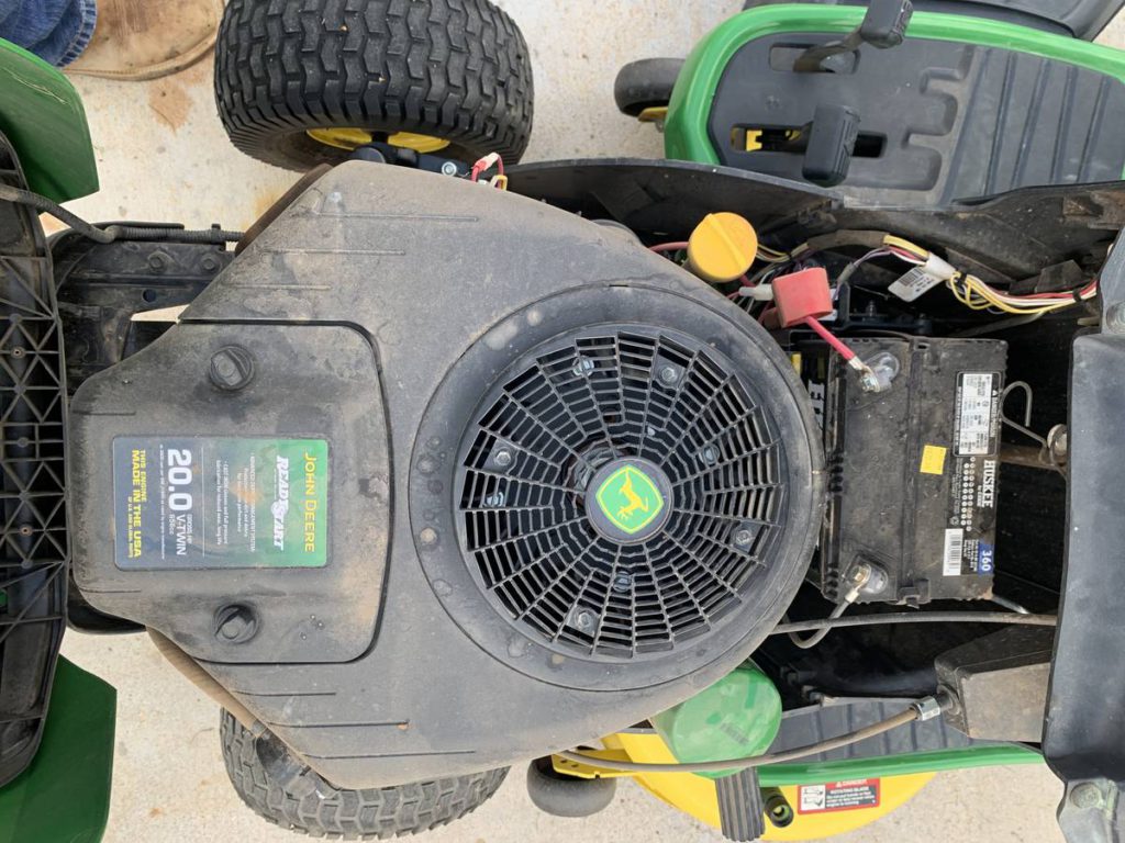 Very low hours 2018 John Deere e120 riding mower for sale - RonMowers