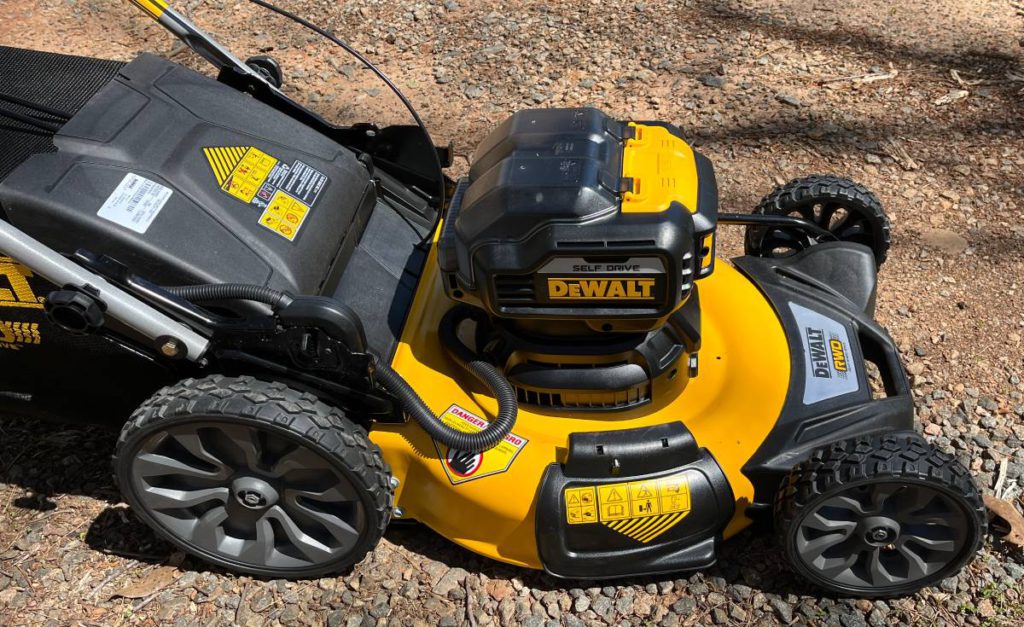 DeWALT DCMWSP255Y2 Brushless Cordless SelfPropelled RWD Lawn Mower for Sale RonMowers