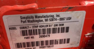 01212 9n0N39VjJI 0t20CI 1200x900 375x195 Simplicity Cobalt 2690479 Zero Turn 61” Zero Turn Lawn Mower for Sale