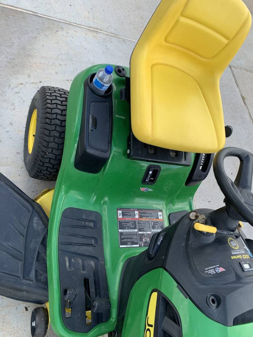 IMG 20230329 182856 810x1080 Very low hours 2018 John Deere e120 riding mower for sale