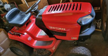 00J0J hq2AkJ1UC4E 0Yo0Mo 1200x900 375x195 Craftsman T100 30 inch cutting deck 10.5 HP Riding Lawn Mower for Sale