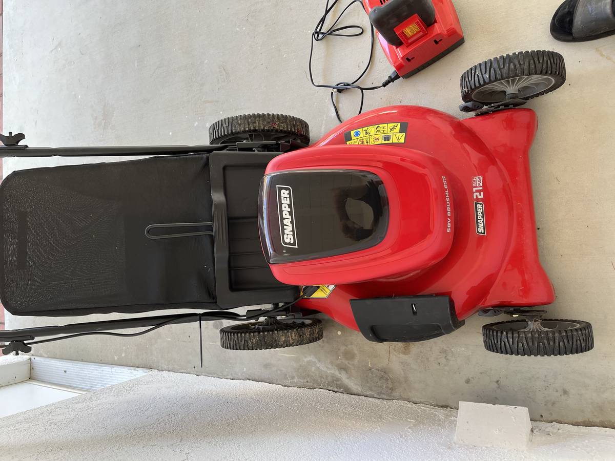 Lightly used Snapper 58V Cordless 21, 3 in 1 Push Lawn Mower 00S0S 3S9o6X7scjP 1320MM 1200x900 Lightly used Snapper 58V Cordless 21, 3 in 1 Push Lawn Mower