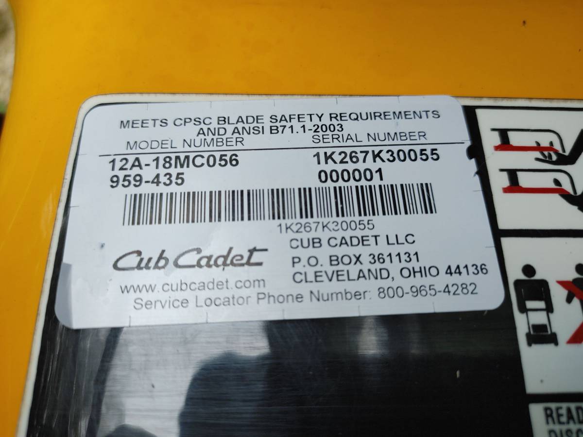 Cub Cadet CC 550 SP Self Propelled Lawn Mower for Sale 00t0t cVPHsaaxqEy 0CI0t2 1200x900 Cub Cadet CC 550 SP Self Propelled Lawn Mower for Sale