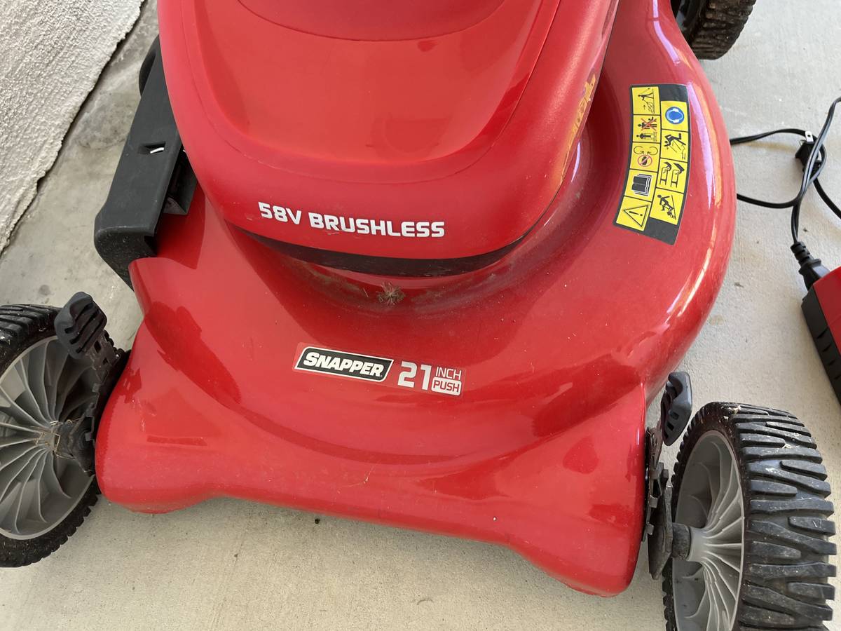 Lightly used Snapper 58V Cordless 21, 3 in 1 Push Lawn Mower 00y0y 4WyhAg3JGg4 1320MM 1200x900 Lightly used Snapper 58V Cordless 21, 3 in 1 Push Lawn Mower