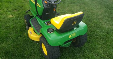01010 9g1AjEBYkej 0CI0t2 1200x900 375x195 Used John Deere LT155 Riding Lawn Mower for Sale