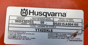 Used Husqvarna YT42DXLS riding lawn mower for sale 00A0A 47hc2Felupd 0CI0t2 1200x900 375x195 Used Husqvarna YT42DXLS riding lawn mower for sale