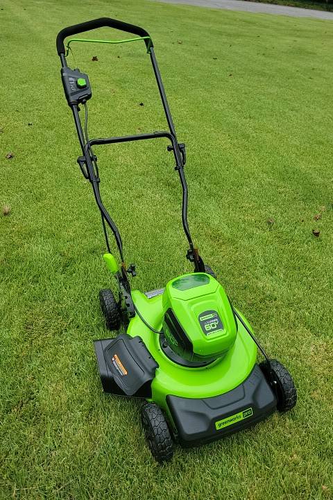 00e0e 1Ig8OizZQ0l 07K0bC 1200x900 Greenworks MO60L518 Electric Push Mower Cordless 60V + Battery & Charger
