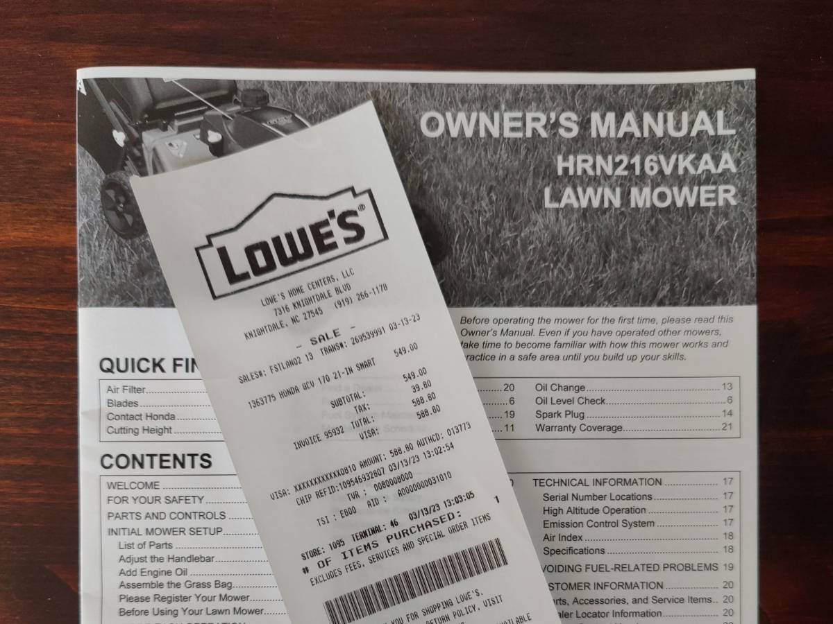 2023 HONDA HRN216 Rear Wheel Drive Self Propelled Lawn Mower 00303 gGGnOgX2YcR 0CI0t2 1200x900 2023 HONDA HRN216 Rear Wheel Drive Self Propelled Lawn Mower