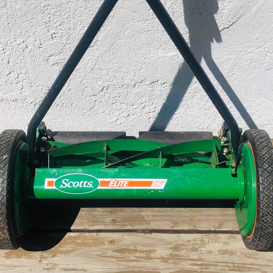 Scotts Elite 16 inch Manual Walk Behind Push Reel Lawn Mower RonMowers