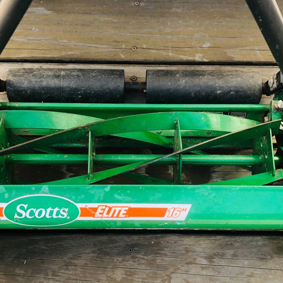 Scotts Elite 16 inch Manual Walk Behind Push Reel Lawn Mower RonMowers