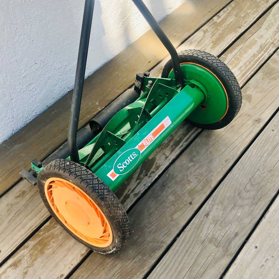 Scotts Elite 16 inch Manual Walk Behind Push Reel Lawn Mower RonMowers