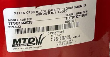 Used Yard Machines 21 inch 190cc Lawn Mower for Sale 00B0B 5TCrFt4YMPl 09G07g 1200x900 375x195 Used Yard Machines 21 inch 190cc Lawn Mower for Sale