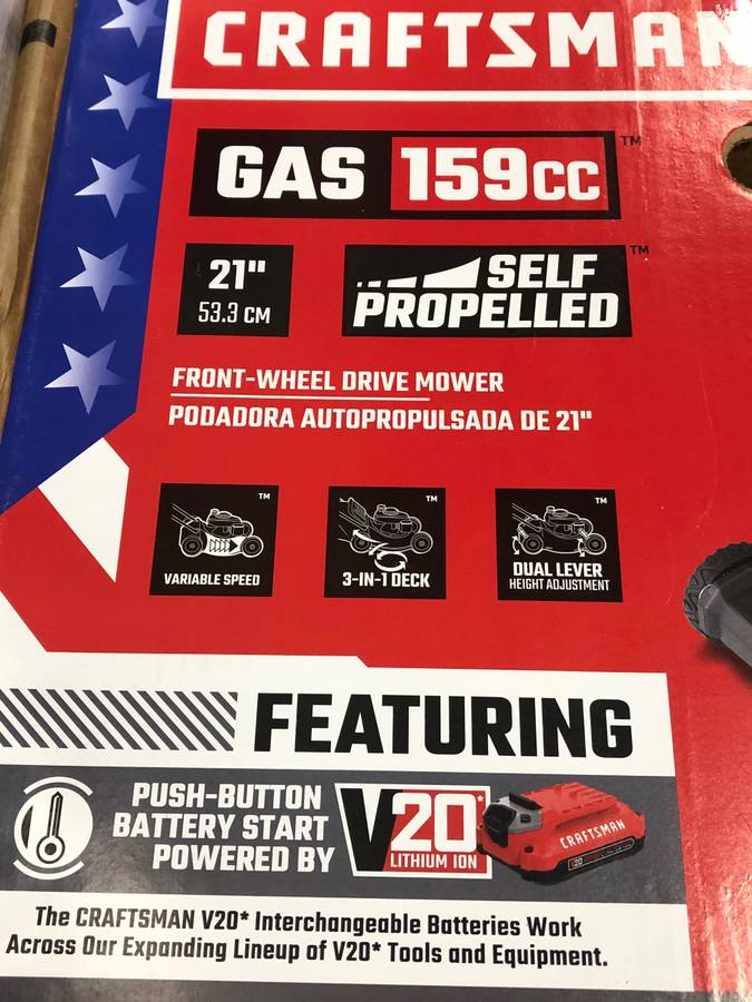 CRAFTSMAN M270 159 cc 21 in Gas Self propelled Lawn Mowers for sale 00V0V 9vrpSmmS5GH 0t20CI 1200x900 CRAFTSMAN M270 159 cc 21 in Gas Self propelled Lawn Mowers for sale