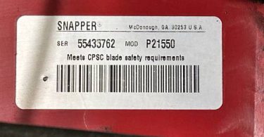 00F0F dEf4rBuZLpD 09G07g 1200x900 375x195 Used Snapper P21550 21 inch Self propelled lawn mower for sale