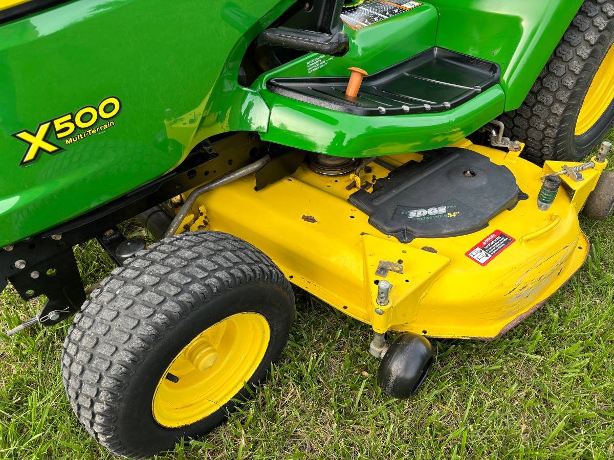Used John Deere X500 54 Inch Riding Lawn Mower for Sale IMG 8824 Used John Deere X500 54 Inch Riding Lawn Mower for Sale