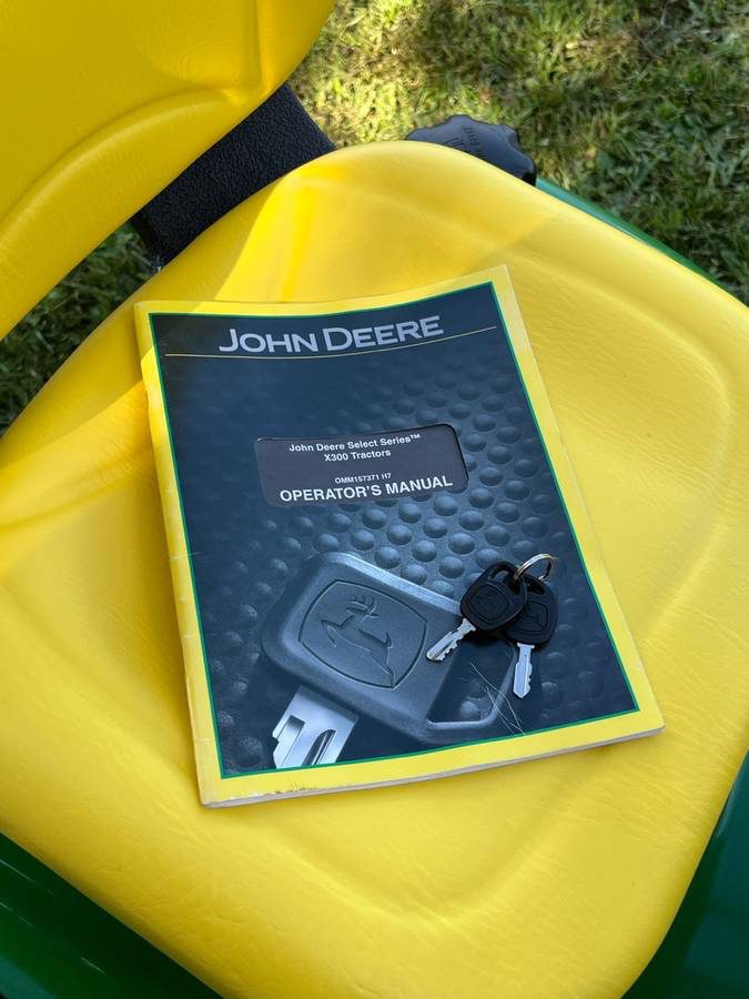 John Deere X300 under 400 hrs Riding Lawn Mower Tractor for Sale IMG 9173 John Deere X300 under 400 hrs Riding Lawn Mower Tractor for Sale