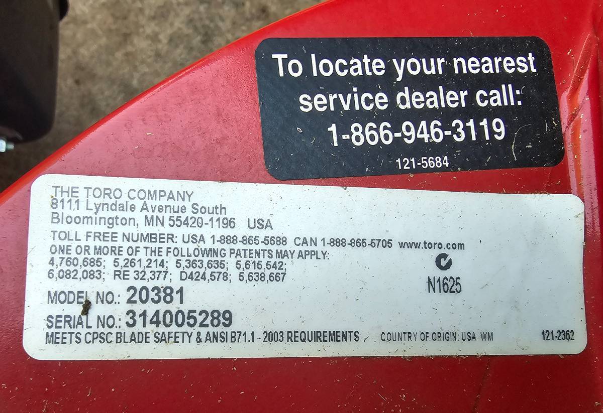 Used Toro SR4 Personal Pace lawnmower for sale 00H0H aooSXC00VYD 0CI0qy 1200x900 Used Toro SR4 Personal Pace lawnmower for sale