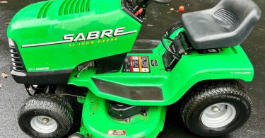 John Deere Sabre 1642 Hydro Riding Lawn Mower 00P0P D1NXNkda3u 0CI0s2 1200x900 375x195 John Deere Sabre 1642 Hydro Riding Lawn Mower