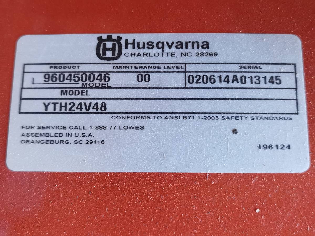 2014 Husqvarna YTH24V48 Hydrostatic Riding Lawn Mower for Sale 01111 gUwMPuuFEF5 0x20oM 1200x900 2014 Husqvarna YTH24V48 Hydrostatic Riding Lawn Mower for Sale