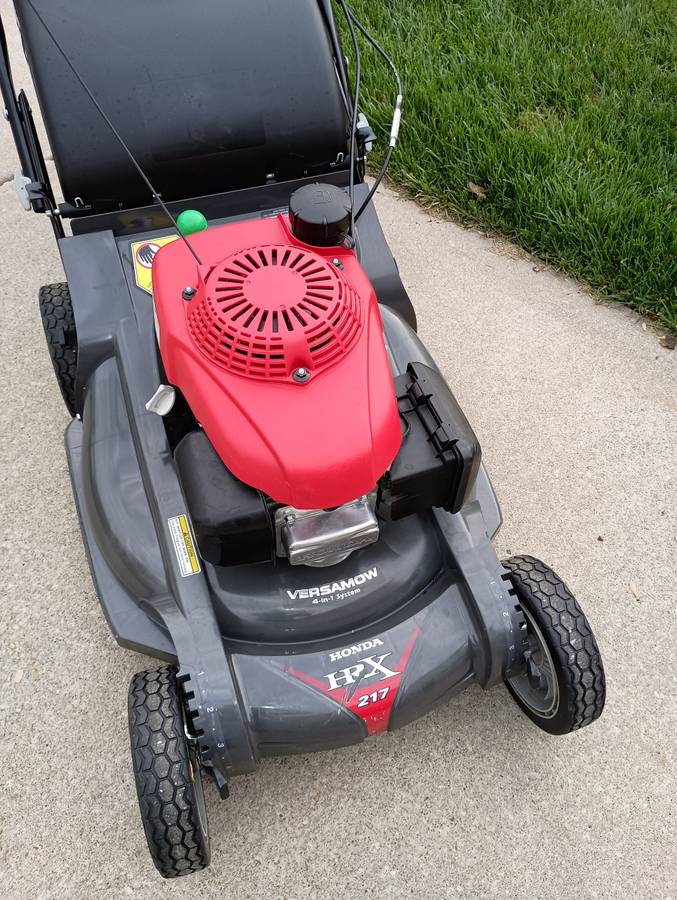 Used Honda HRX2175VKA rear drive mower with auto choke 00D0D aFWphu83GIy 0t20Cz 1200x900 Used Honda HRX2175VKA rear drive mower with auto choke