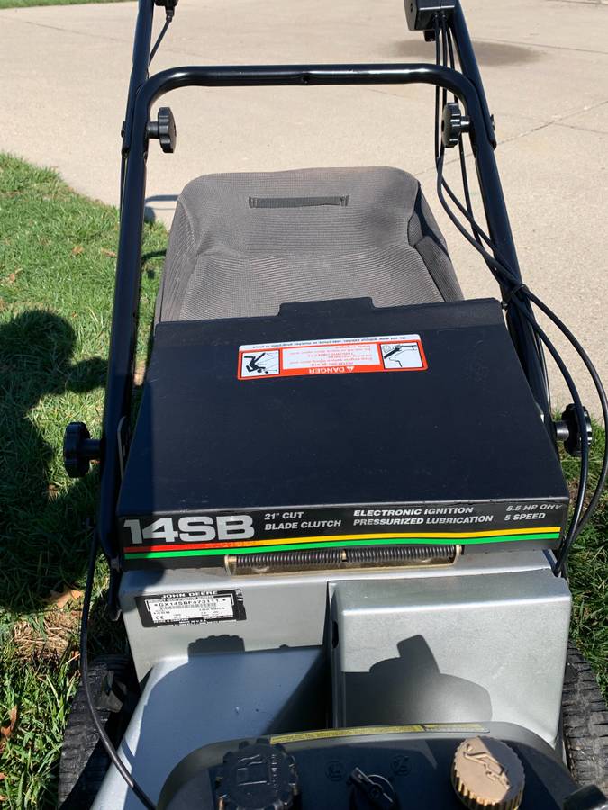 Used John Deere 14SB 5 Speed Self Propelled Lawn Mower for Sale 00F0F lODdVsshvYm 0t20CI 1200x900 Used John Deere 14SB 5 Speed Self Propelled Lawn Mower for Sale