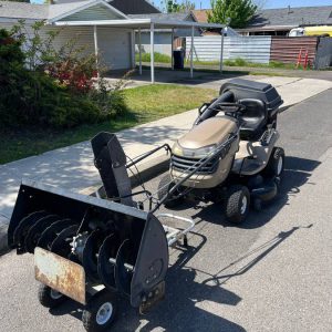 Craftsman 42″ DSY4500 Riding Lawn Mower With Snow Blower