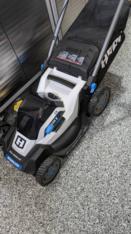 Used HART 40 Volt 20 inch Self Propelled Battery Powered Brushless Mower for Sale 00B0B jd1jGoCXFAP 0gl0t2 1200x900 Used HART 40 Volt 20 inch Self Propelled Battery Powered Brushless Mower for Sale