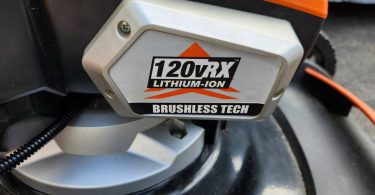 00A0A 8Ja91sMM3ed 0CI0t2 1200x900 375x195 Used YARD FORCE YF120VRX 120V Electric Lawn Mower – Dual Batteries