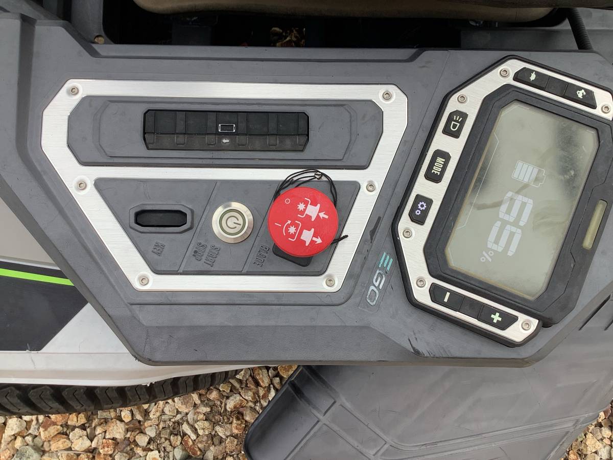 Used EGO ZT 4200L 56 volt lithium ion electric zero turn mower 00l0l jGYQ5PXr2fS 0CI0t2 1200x900 Used EGO ZT 4200L 56 volt lithium ion electric zero turn mower