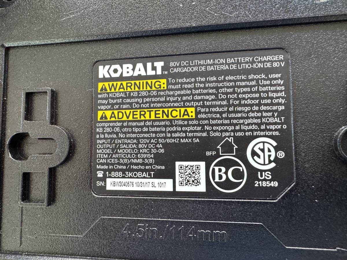 Used Kobalt Brushless 21 Inch 80 V Electric Lawn Mower for Sale 00E0E dCL9ZN3rYZH 1320MM 1200x900 Used Kobalt Brushless 21 Inch 80 V Electric Lawn Mower for Sale