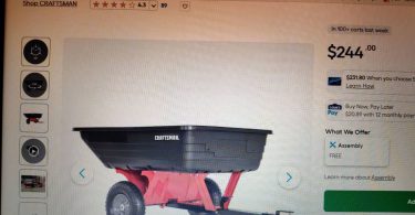00r0r bzYci1attsJ 0CI0t2 1200x900 375x195 Craftsman 10 cu ft pull behind dump cart trailer