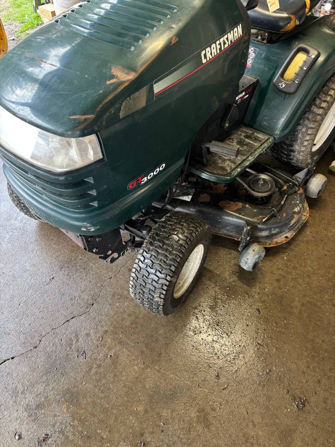 Craftsman GT3000 Garden Tractor 23HP Kohler 46” Cut Ready to Work! 00F0F hXz51lyn5Ef 0t20CI 1200x900 Craftsman GT3000 Garden Tractor 23HP Kohler 46” Cut Ready to Work!